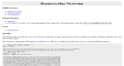 Desktop Screenshot of hadrons.org